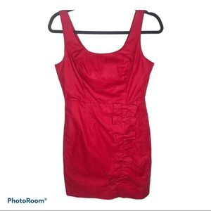 Anthropologie Moulinette Soeurs Red Sleeveless Sheath Dress